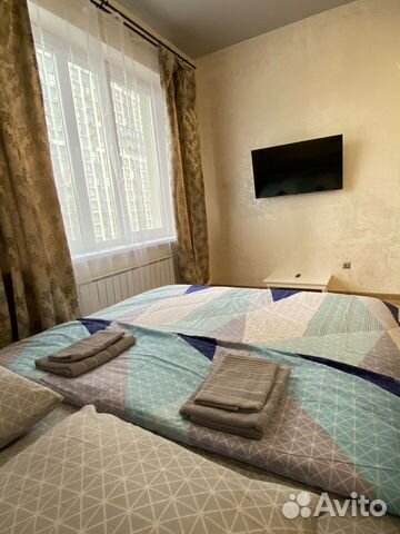 

Квартира-студия, 43 м², 2 кровати