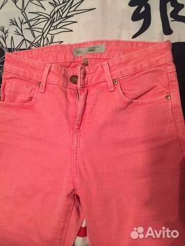 Розовые джинсы Topshop Розовые джинсы Topshop
