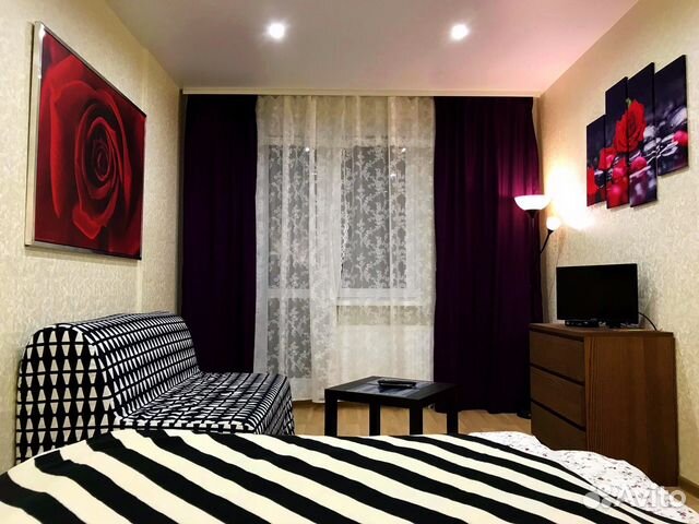 

1-к. квартира, 38 м², 2 кровати