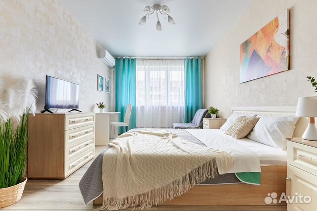

1-к. квартира, 44 м², 3 кровати