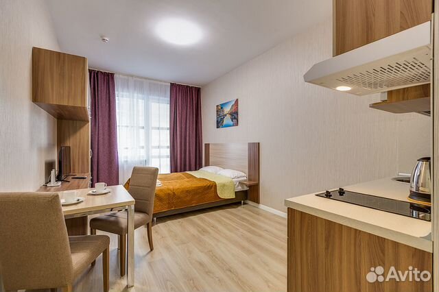

1-к. квартира, 28 м², 2 кровати