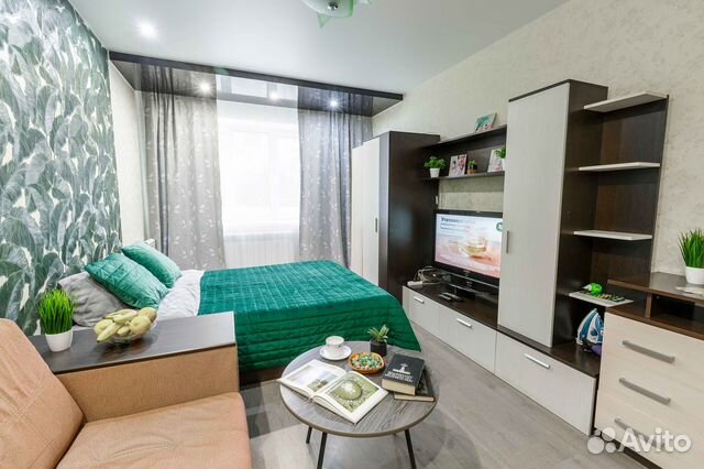 

1-к. квартира, 42 м², 2 кровати