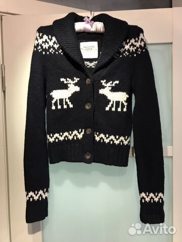 Шерстяной свитер Abercrombie and Fitch с оленями
