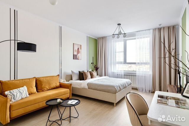 

1-к. квартира, 44 м², 3 кровати