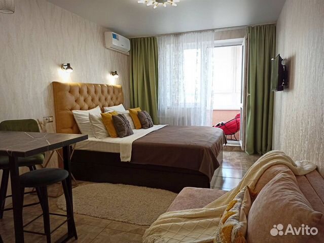 

Квартира-студия, 33 м², 2 кровати