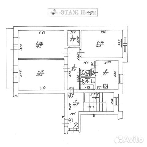 3-к квартира, 79.4 м², 3/3 эт.