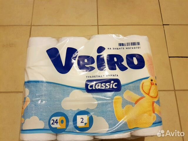 Туалетная бумага Veiro 2-x слойная 24 шт. в уп