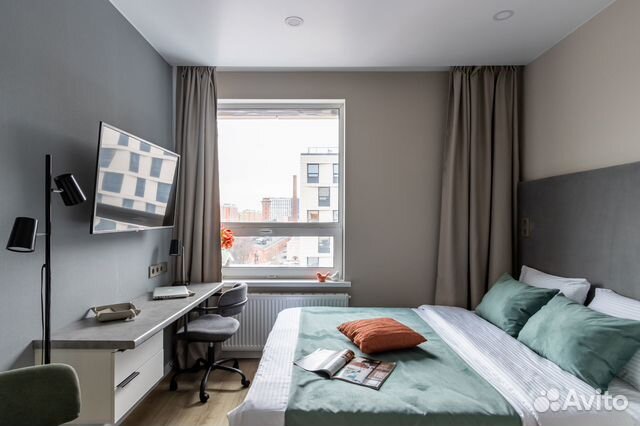 

Квартира-студия, 27 м², 1 кровать