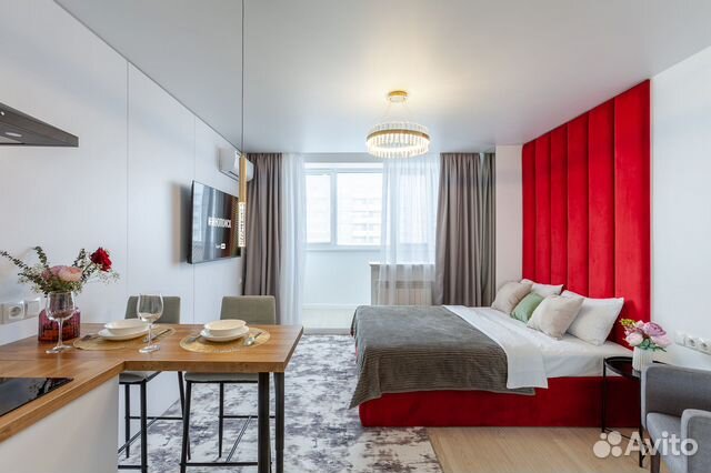 

Квартира-студия, 30 м², 2 кровати