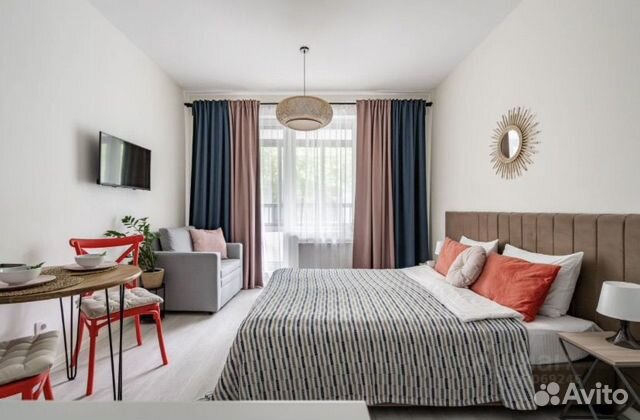 

Квартира-студия, 24 м², 2 кровати