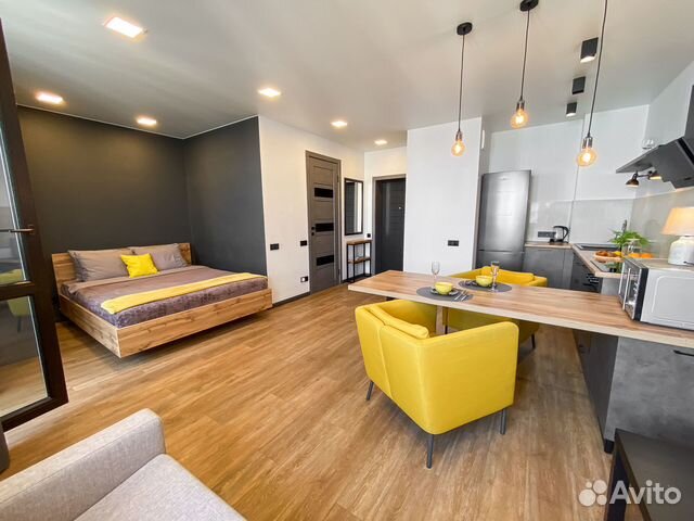 

Квартира-студия, 35 м², 1 кровать