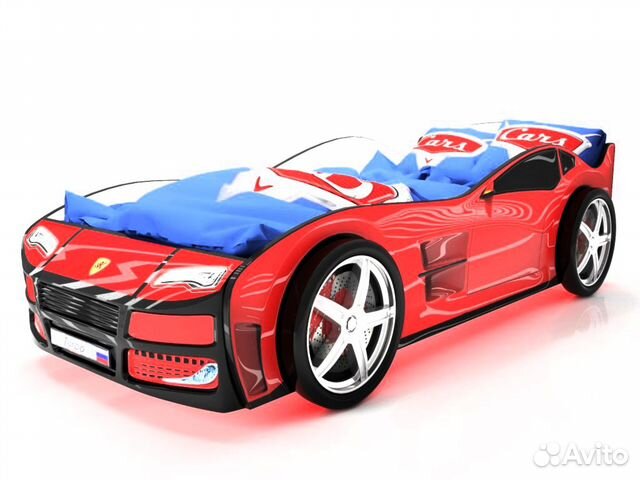 Новая детская кровать машина с матрасом Новая детская кровать машина с матрасом