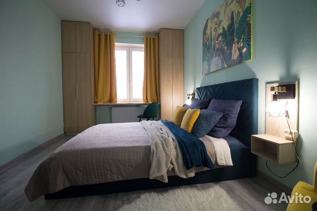 

1-к. квартира, 40 м², 2 кровати