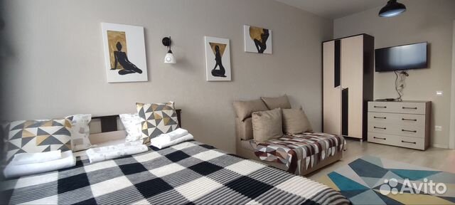 

1-к. квартира, 43 м², 3 кровати