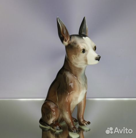 Редкость Собака чихуахуа lladro Испания клеймо 55