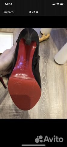 Ботильоны cristian louboutin