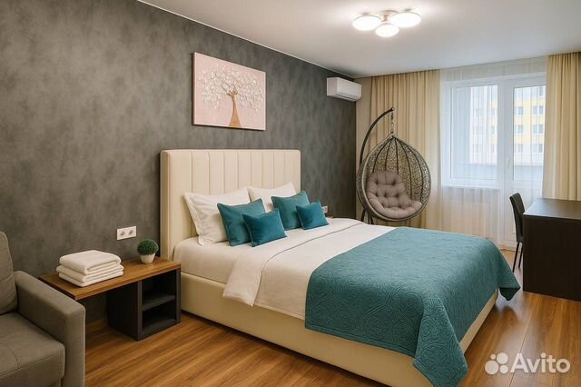 

1-к. квартира, 43 м², 3 кровати