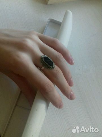 Кольцо серебро