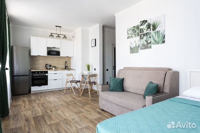 

Квартира-студия, 30 м², 2 кровати