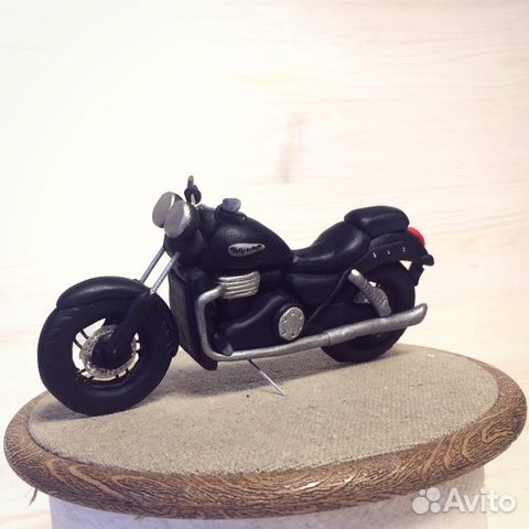 Мото Триумф из мастики. На торт