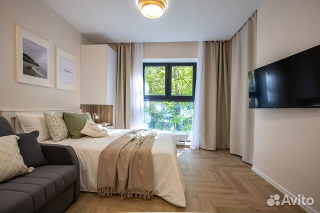 

Квартира-студия, 23 м², 2 кровати