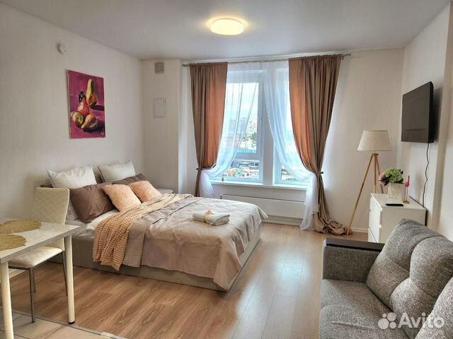 

Квартира-студия, 26 м², 2 кровати