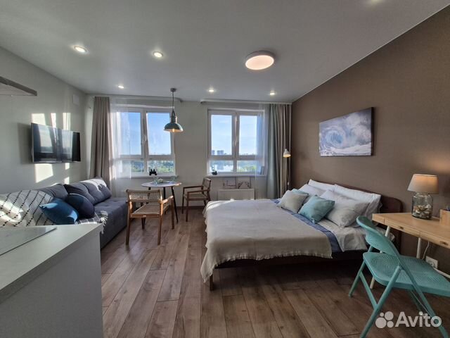

Квартира-студия, 28 м², 2 кровати