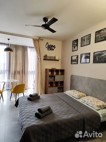 

Квартира-студия, 33 м², 2 кровати