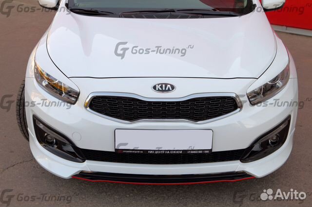 Накладка передняя на Kia Ceed \ Pro Ceed рестайл