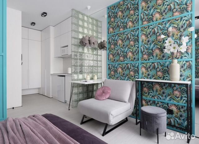 

Квартира-студия, 25 м², 2 кровати