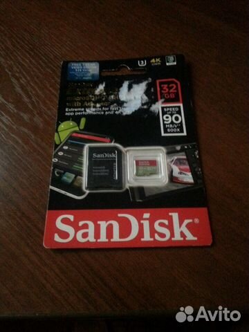 Карта памяти microsdhc SanDisk Extreme 32Gb