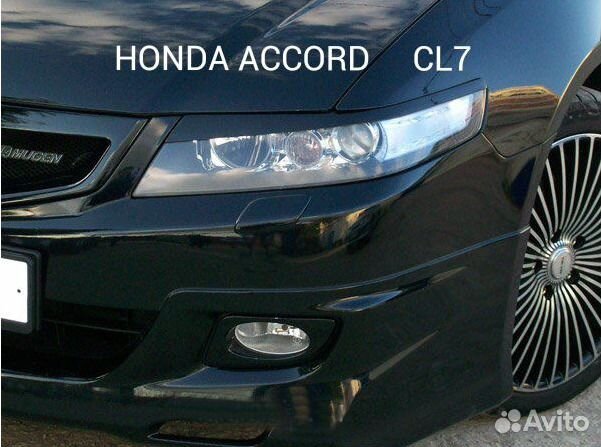 Накладки на фары (реснички) для Honda Accord 7