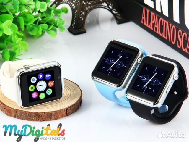 Умные часы телефон Smart Watch A1 Темно-серые