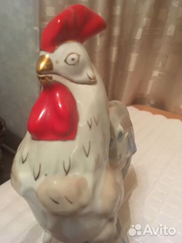 Графин, штоф Петух, фарфор СССР, Городница