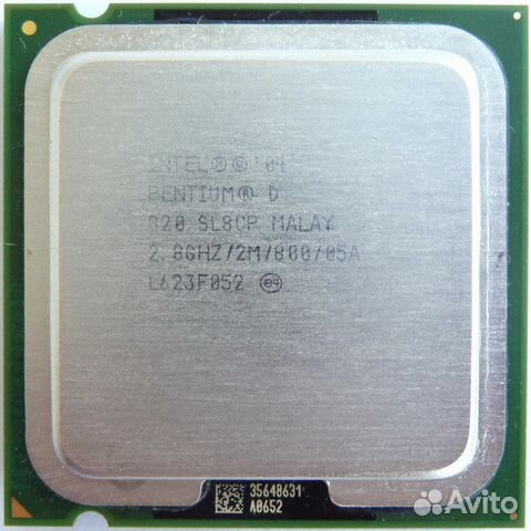 Процессор Intel Pentium D820 Smithfield 2.8GHz 2Mb