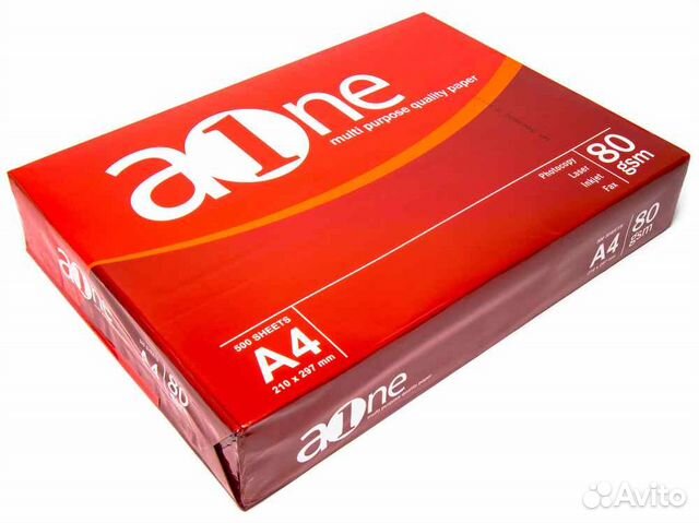 Бумага aone A4 80 гр/м2