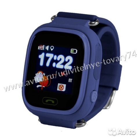 Детские умные часы Smart Baby Watch G72 синие