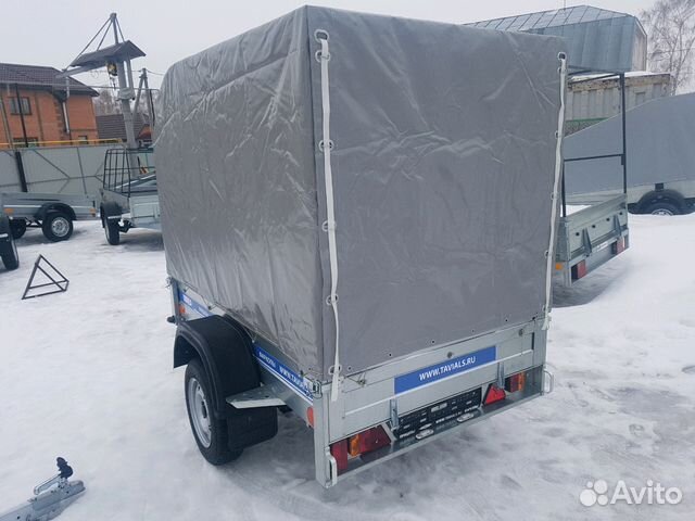 Прицеп оцинк. Tavials 2.0х1.23 тент 1500мм скос