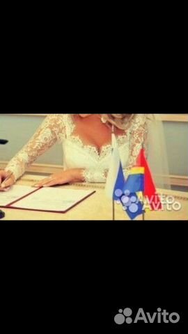 Шикарное свадебное платье