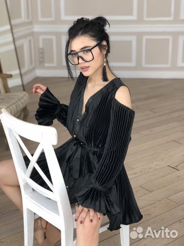 Плиссированное платье