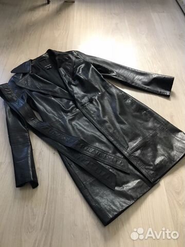 Плащ кожаный Zara Плащ кожаный Zara