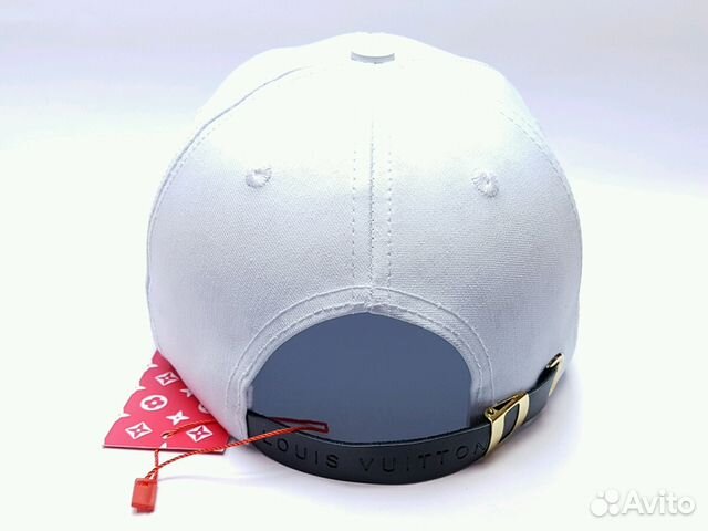 Бейсболка кепка женская Louis Vuitton Supreme (бел Бейсболка кепка женская Louis Vuitton Supreme (бел