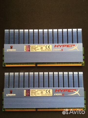 Оперативная память Kingston HyperX DDR3 4GB (2шт.)