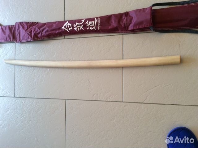 Деревянный меч для айкидо с чехлом