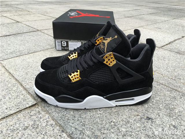 Nike Air Jordan 4 Black Gold купить в 