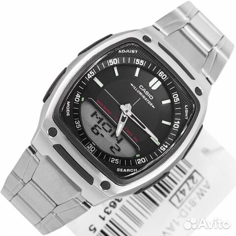 Новые мужские часы Casio Illuminator AW-81D-1A Новые мужские часы Casio Illuminator AW-81D-1A