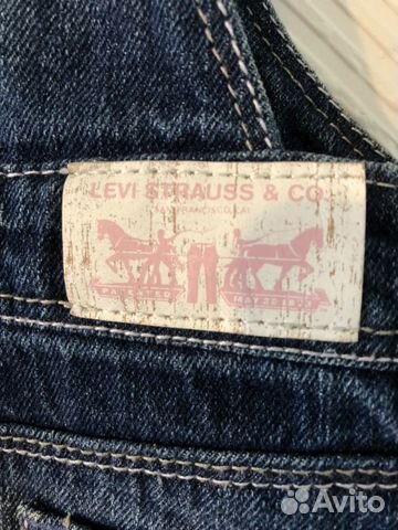 Джинсовый сарафан Levi’s 2-3 года новый Джинсовый сарафан Levi’s 2-3 года новый