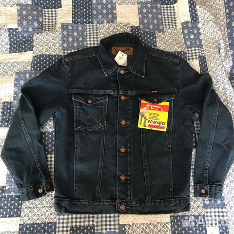 Wrangler Jacket Western Unlined Denim, S, USA Wrangler Jacket Western Unlined Denim, S, USA