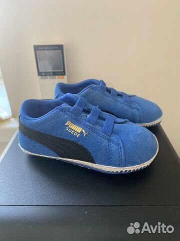 Кроссовки пинетки замшевые puma original, размер 1 Кроссовки пинетки замшевые puma original, размер 1