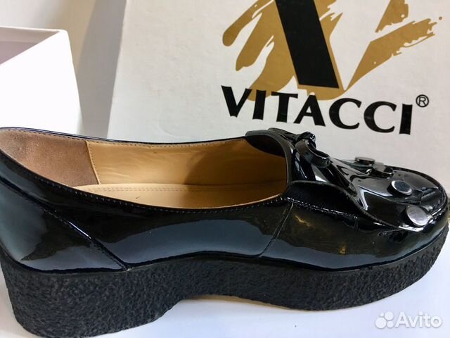 Лоферы женские Vitacci, 36р, натуральный лак